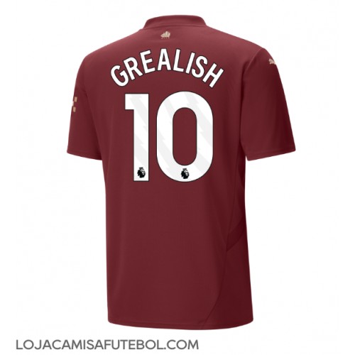 Camisa de Futebol Manchester City Jack Grealish #10 Equipamento Alternativo 2024-25 Manga Curta